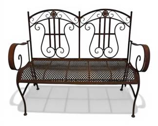 Metal Outdoor Bench