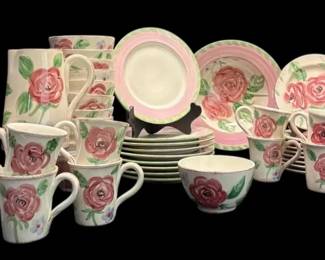 The Cellar Rose Hand Painted Dish Set