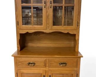 Oak China Hutch