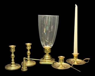 Baldwin Brass Candle Holders  More