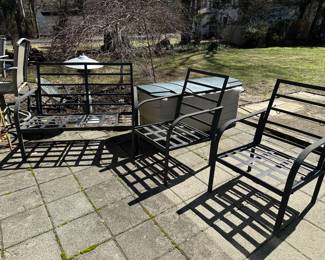 Patio Chat Set (Cushions in Storage Box)