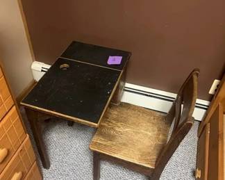 vintage schoolroom desk