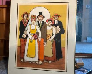 The wedding signed and numbered Lithograph by Elke Summer
