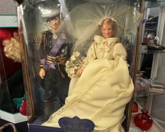 The Royal Couple Prince Charles and Princess Diana Wedding Dolls by Goldberger