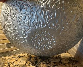 The Pioneer Woman Embossed Teal Glass Salad Plate second image