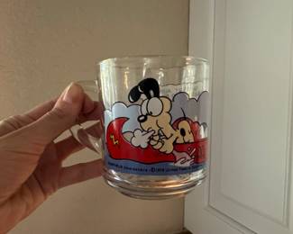 McDonalds Garfield Easy to Get Along With Glass Mug 