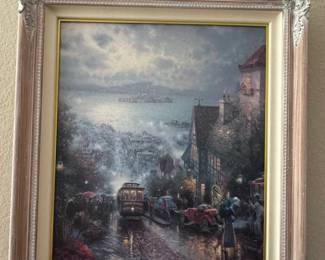 Hyde Street and the Bay, San Francisco by Thomas Kinkade