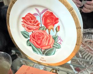 American Rose Society Arizona Rose Series Collector Plate by Gorham