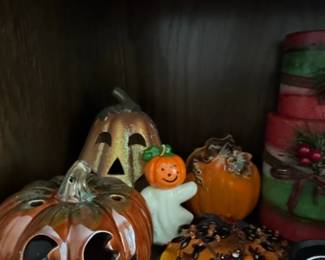 Ceramic Halloween Figurines Lot