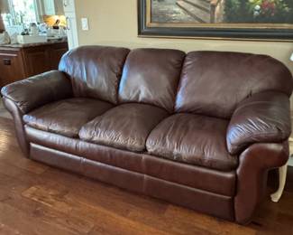LaZBoy Dark Brown Leather Sofa
