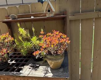 Wooden Potting Bench with Shelving second image