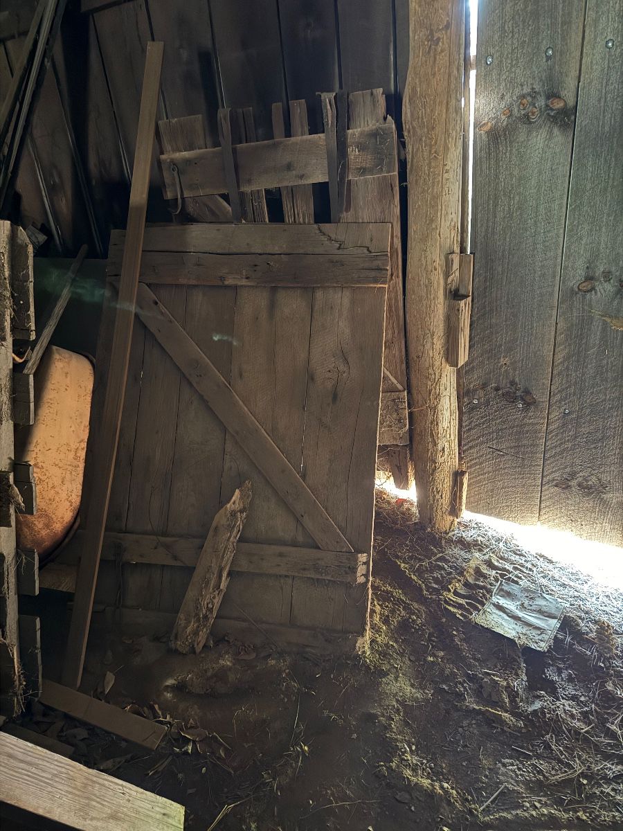 Very old barn door.