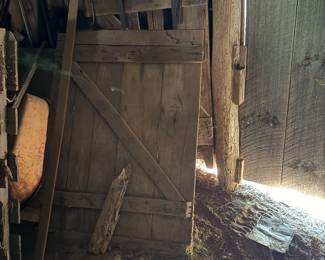 Very old barn door.