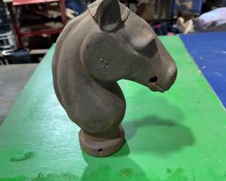 Cast iron horse head