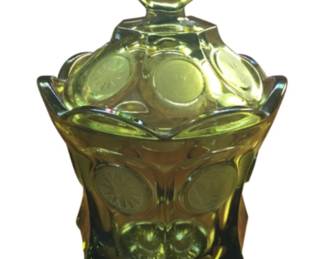 1950’s Fostoria coin glass candy dish $45