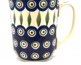 16 ounce peacock eye mug $15