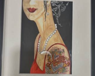 Austin girl print framed