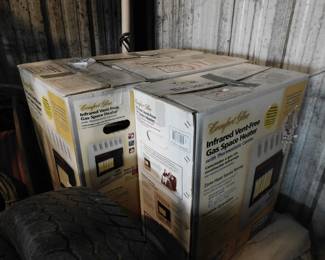 4-Comfort Glow Infrared Vent Free Gas Space Heaters, w/thermostat control, in boxes
