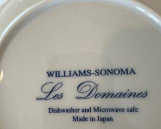 Williams Sonoma Les Domaines plates