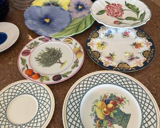 large selection of dishes 