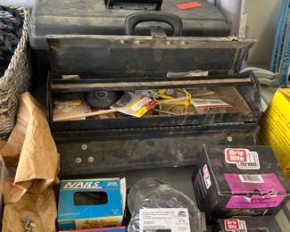 vintage fishing gear, lures, reels, tackle boxes