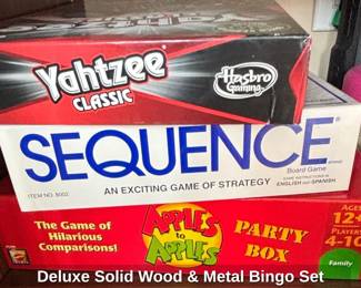 Deluxe Solid Wood  Metal Bingo Set second image