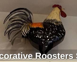 Decorative Roosters Set