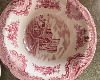 Johnson Brothers Old Britain Castles Red Transferware Dinnerware Set second image