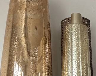 Large Mercury Glass Vases