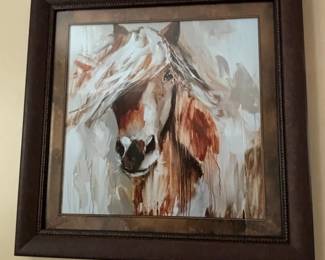 Abstract Horse Portrait Wall Art