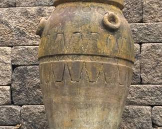 Antique Terracotta Amphora Olive Jar