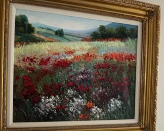 Poppy Field Oil Painting