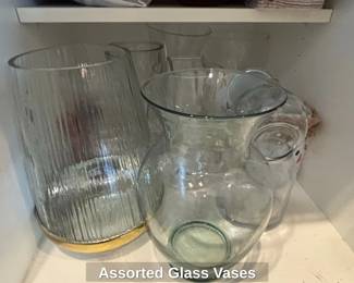 Assorted Glass Vases