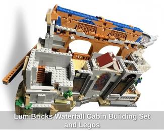 LumiBricks Waterfall Cabin Building Set and Legos fourth image