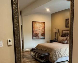 Ornate Gilt Wood Framed Wall Mirror