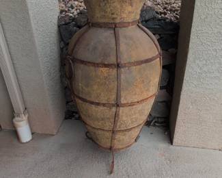 Large Antique Spanish Terracotta Olive Jar