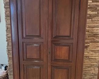 Antique French Louis XV Style Walnut Armoire