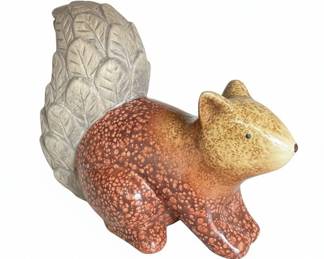 MidCentury Ceramic Squirrel Figurine
