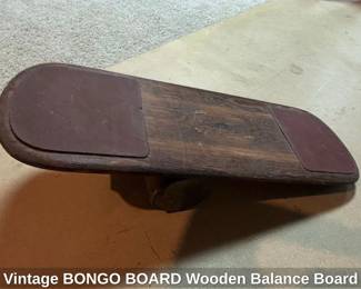 Vintage BONGO BOARD Wooden Balance Board