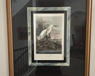 Audubons Birds of America  Great Blue Heron Ardea herodias and Snowy Egret Ardea candidissima Lithographs second image