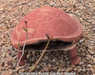 Terracotta Turtle Garden Statue