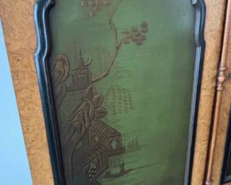 Berkey  Gay Chinoiserie Burled Walnut Secretary Desk second image