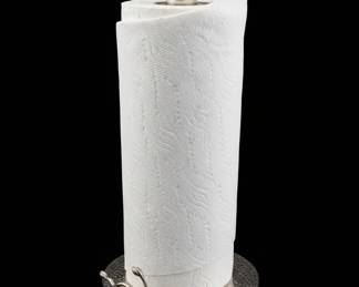 Artisan Metal Floral Paper Towel Holder