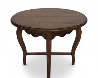 Vintage Oak Pedestal Side Table