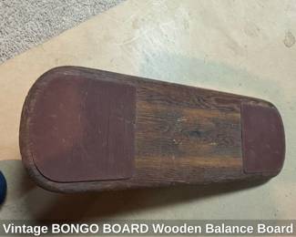 Vintage BONGO BOARD Wooden Balance Board second image