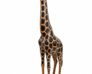 Set of Four HandCarved Wooden Giraffes second image