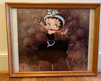 Framed Betty Boop Art Prints (Set of 4)