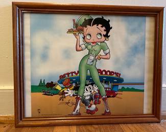 Framed Betty Boop Art Prints (Set of 3)