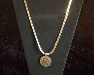 Vintage Filigree Medallion Necklace