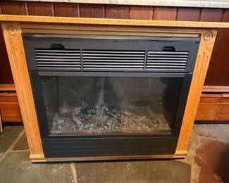 Heat Surge Oak Electric Fireplace